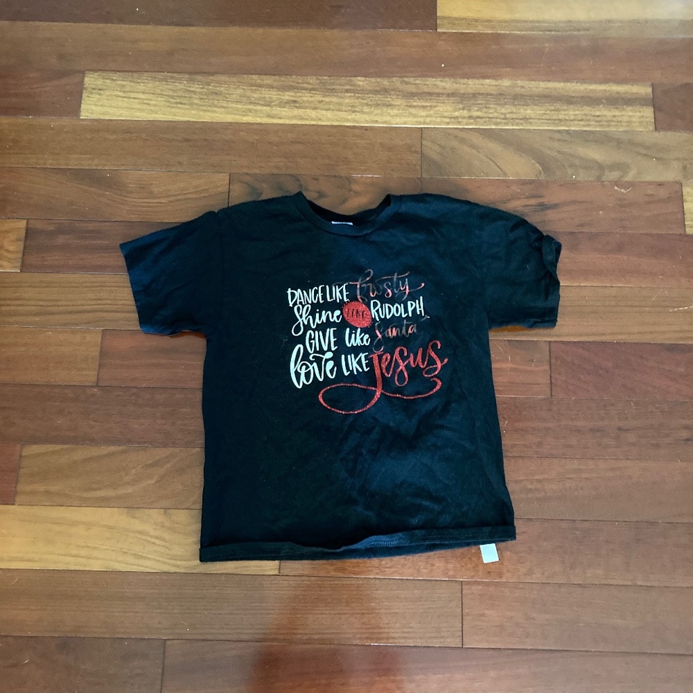 Youth Medium Christmas Christian Kids Shirt